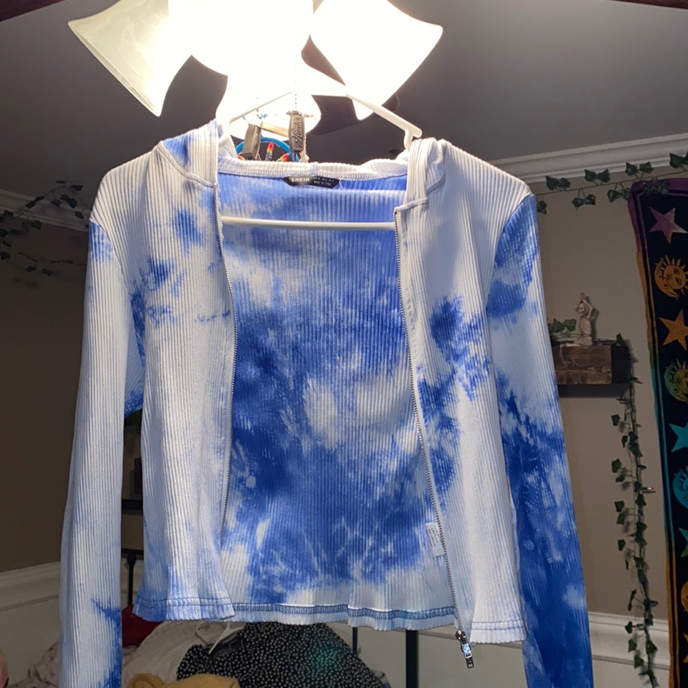 Tie dye zip up
